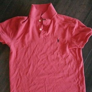 Red jcrew collar tee